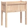 Garden Planter with Legs 27.6"x12.2"x27.6" Solid Wood Pine