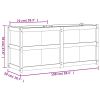 Garden Planter 59.1" x 19.7" x 27.6" Solid Wood Douglas