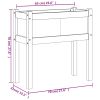 Garden Planter with Legs 27.6"x12.2"x27.6" Impregnated Wood Pine