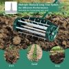 18 Inch Rolling Lawn Aerator with Splash-Proof Fender for Garden