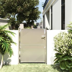 Garden Gate 39.4"x49.2" Stainless Steel (Color: Silver)