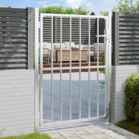 Garden Gate 39.4"x59.1" Stainless Steel (Color: Silver)