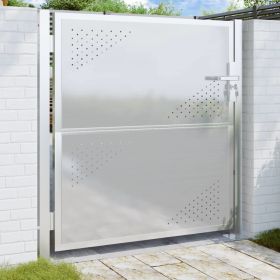 Garden Gate 39.4"x39.4" Stainless Steel (Color: Silver)