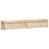 Garden Planters 2 pcs Solid Wood Pine