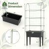 Self-watering Raised Garden Bed Elevated Planter with Climbing Trellis