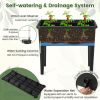 Self-watering Raised Garden Bed Elevated Planter with Climbing Trellis