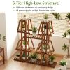 Indoor & Outdoor Wood Plant Stand for Multiple Plants