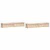 Garden Planters 2 pcs Solid Wood Pine