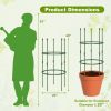 3-Pack Garden Trellis 40"/60" Tall Plant Support Stands with Clips and Ties