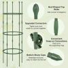 3-Pack Garden Trellis 40"/60" Tall Plant Support Stands with Clips and Ties