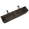 Garden Planters 2 pcs Water Hyacinth Brown