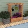 Raised Garden Bed with Trellis or Climbing Plant and Pot Hanging