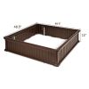 48 Inch Raised Garden Bed Planter for Flower Vegetables Patio