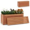 Outdoor Plant Container with Seat for Garden Yard Balcony Deck