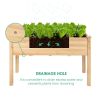 Wooden Raised Vegetable Garden Bed Elevated Grow Vegetable Planter