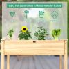 Wooden Raised Vegetable Garden Bed Elevated Grow Vegetable Planter