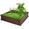 48 Inch Raised Garden Bed Planter for Flower Vegetables Patio