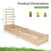 Yard Multi Usage Garden bed with Wooden Planter