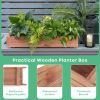 Wooden Decorative Planter Box for Garden Yard and Window