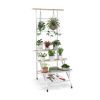 4-Tier Hanging Plant Stand with Hanging Bar